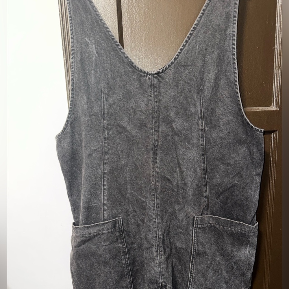 Free People High Roller Jumpsuit Mineral Black - Picture 3 of 6